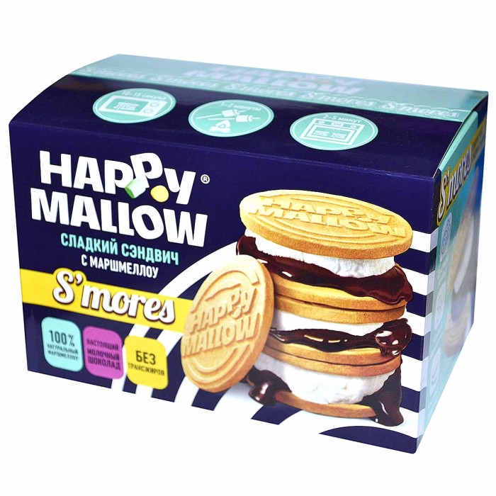 Набор Mallow для горячего сэндвича 180гр к/уHappy