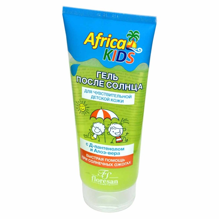 Гель при солнечных ожогах Africa Kids 200мл пэт