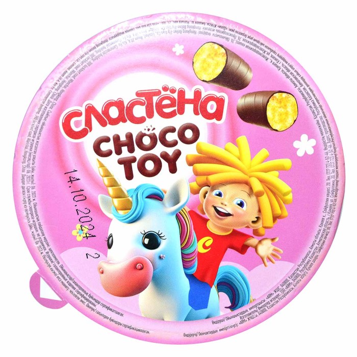 Палочки кукурузные Сластена Choco toy Яркая коллекция молочный шоколад 100гр м/у