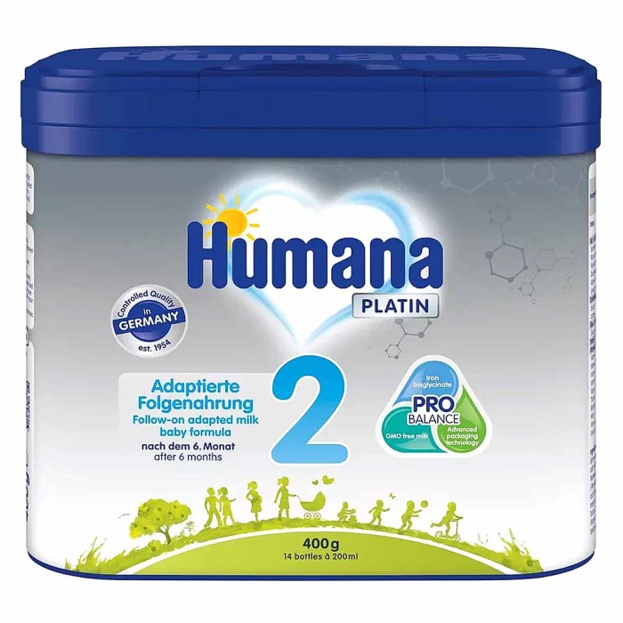 Смесь Humana Platin 2 с +6мес 400гр пэт
