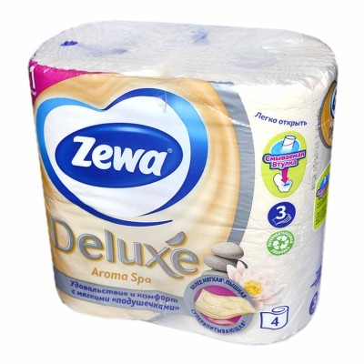 Бумага туалетная Zewa Deluxe Aroma Spa 3сл 4рул м/у