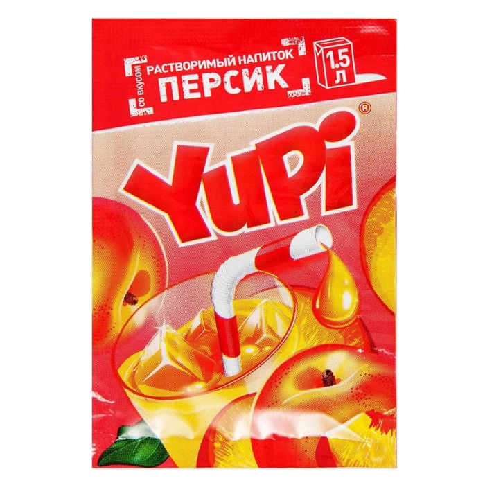 Напиток растворимый Yupi Персик 15гр м/у