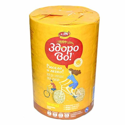 Хлебцы ЗдороВо! пшеничные цельнозерновые 100гр м/у