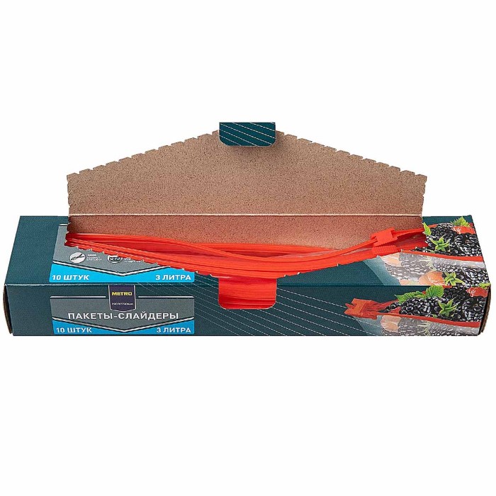 Пакеты-слайдеры Metro для хранения 3л 10 шт