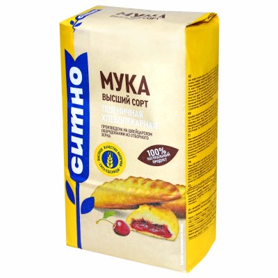 Мука Ситно пшеничная в/с 2кг м/у