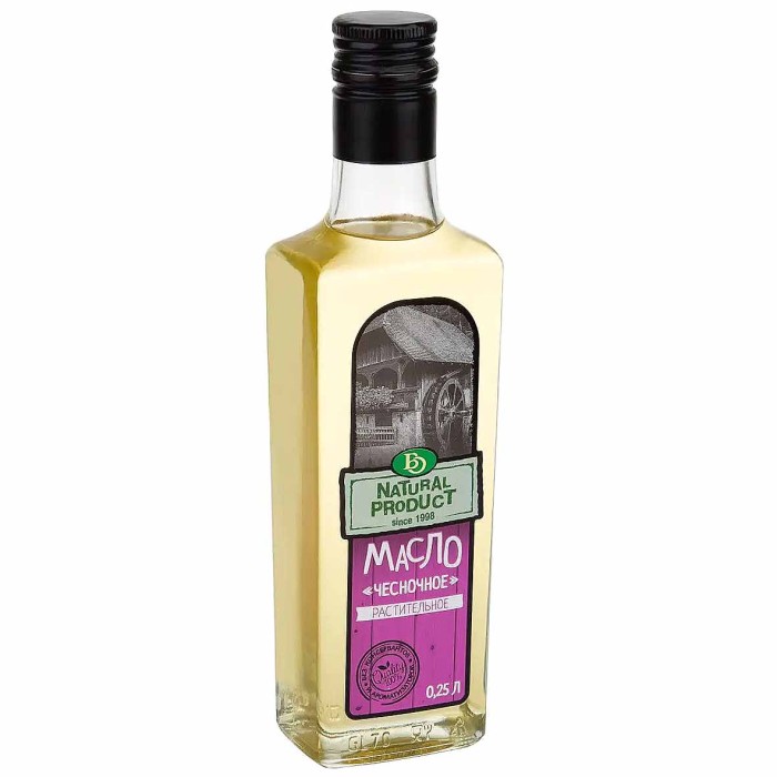 Масло чесночное БО раф 250мл ст/б