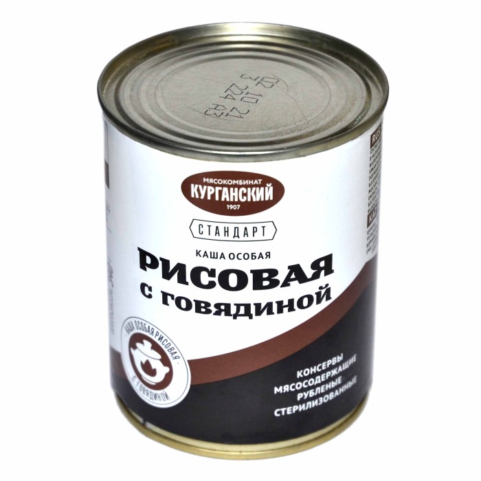 Каша рисовая Стандарт особая с говядиной 340гр ж/б