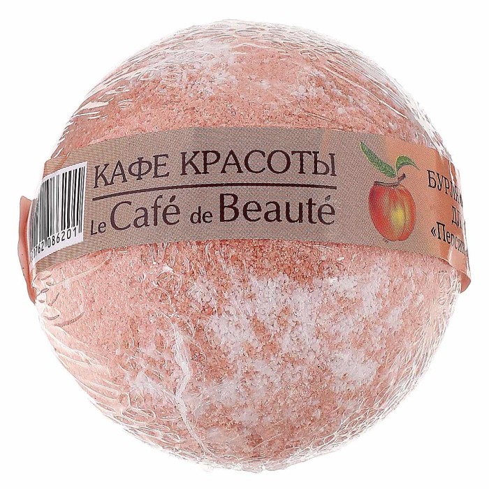 Шар бурлящий Кафе красоты Персиковый сорбет 120гр