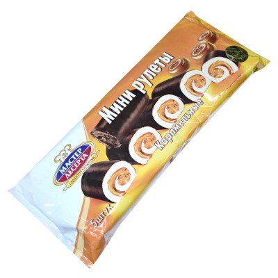 Мини-рулеты Мастер Десерта карамель 175шр м/у