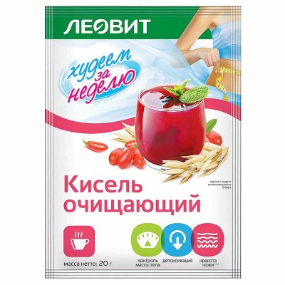 Кисель Худеем за неделю очищающий 20гр м/у