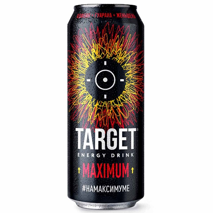 Напиток энергетический Бочкари Target maximum 0,45л ж/б