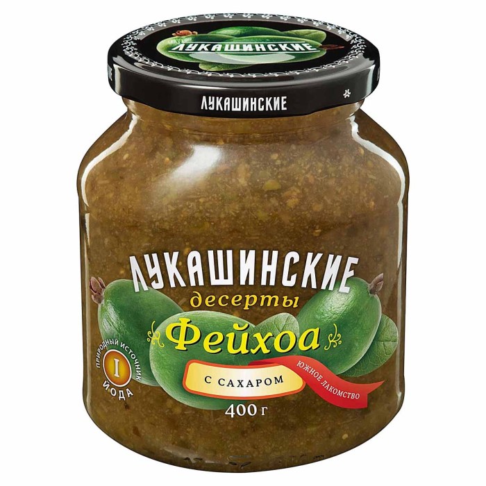 Десерт Лукашинские Фейхоа с сахаром 400гр ст/б
