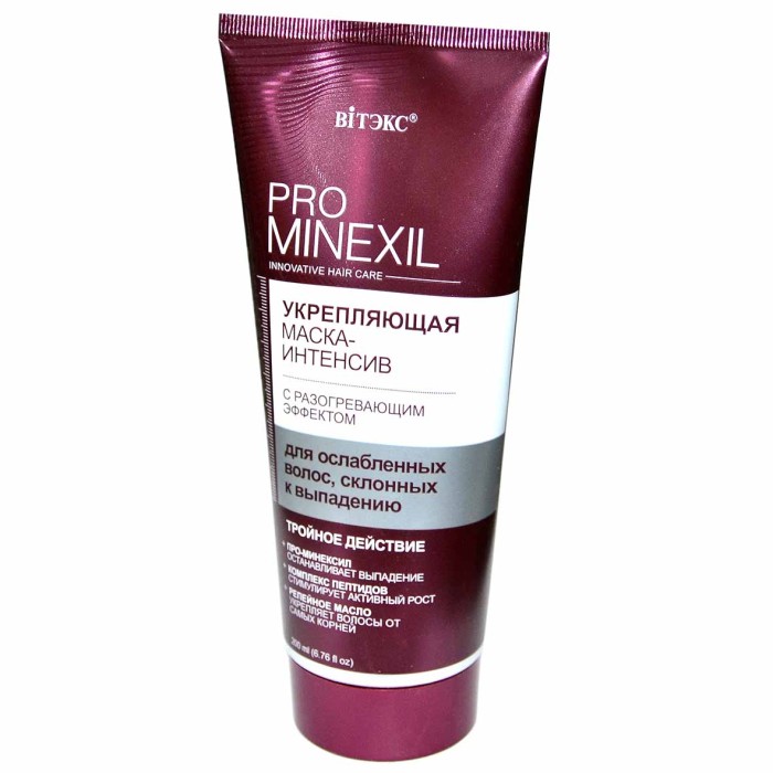 Маска-интенсив для волос Pro Minexil с разогревающим эффектом 200мл пэт
