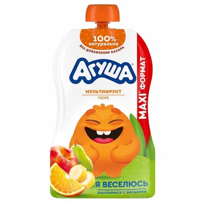 Пюре Агуша Мультифпукт 160гр пауч