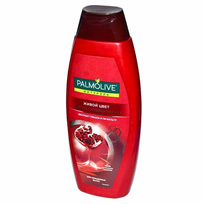 Шампунь для волос Palmolive Натурэль Сияние цвета с экстрактом граната 380мл пэт