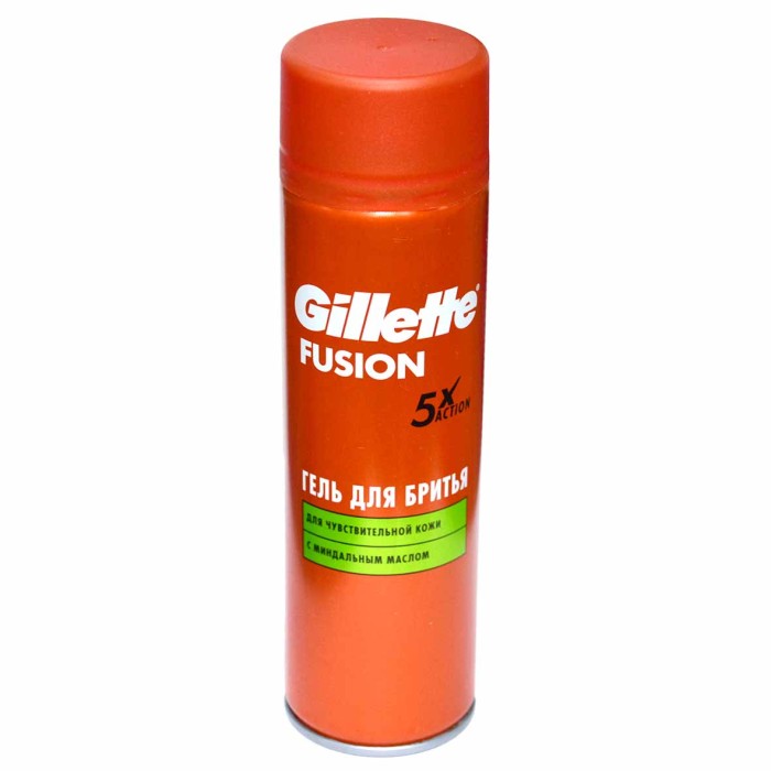 Гель для бритья Gillette Fusion Ultra Sensitive 200мл ж/б