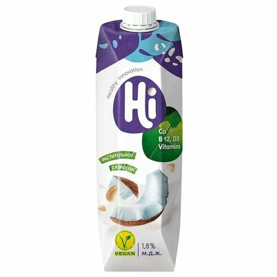 Напиток соевый Hi кокосовый 1л т/п