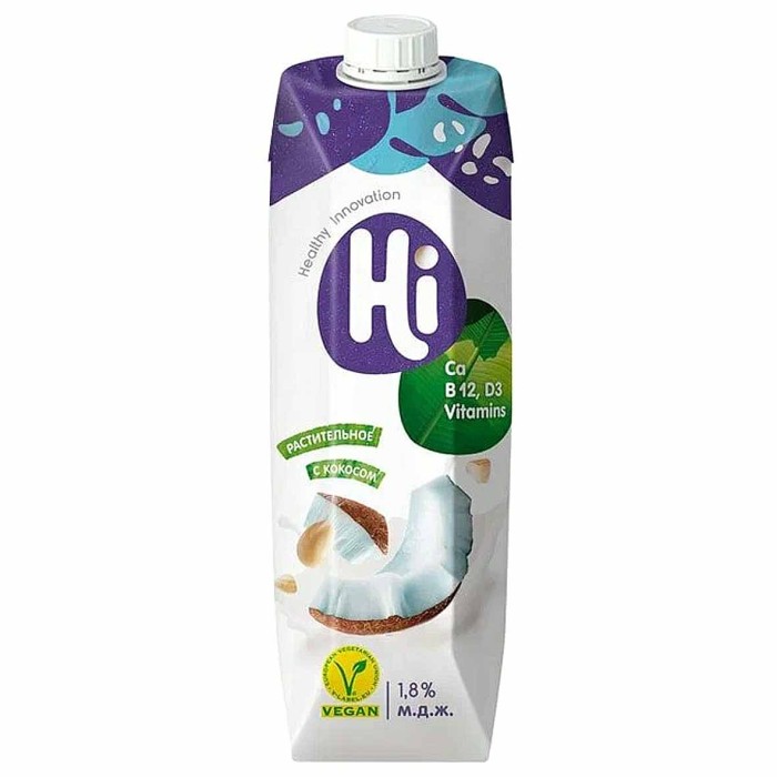 Напиток соевый Hi кокосовый 1л т/п