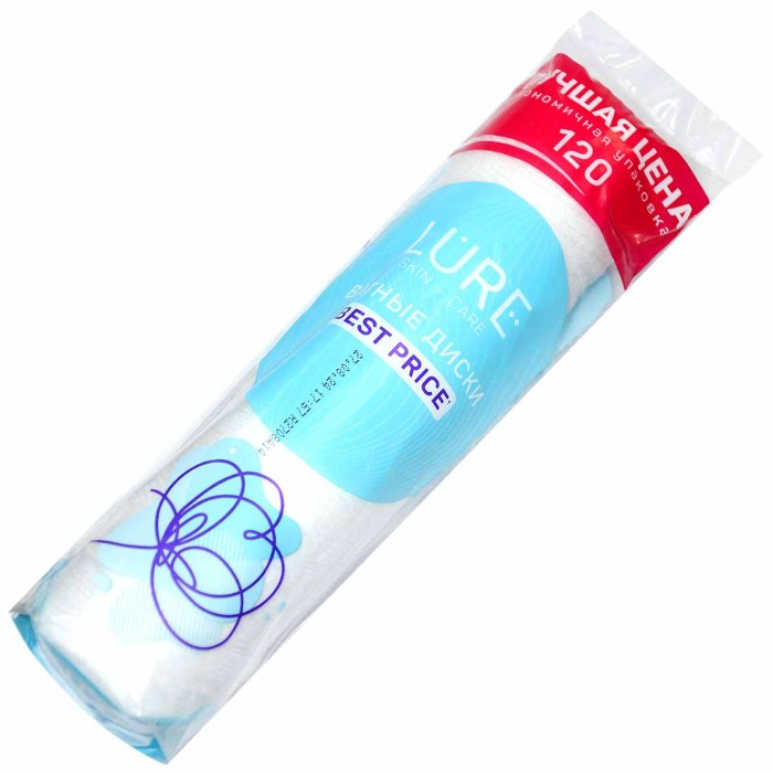 Диски ватные Lure 120шт м/у