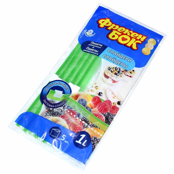 Пакетики Фрекен Бок для заморозки 1л 5шт