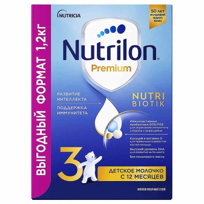 Молочко детское Nutrilon Junior 3 с 12мес 1200гр к/у