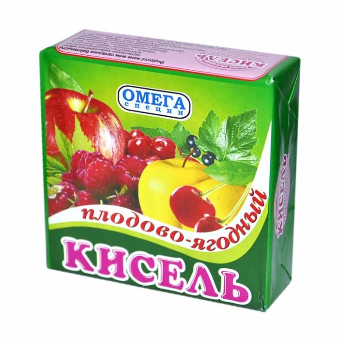 Кисель Омега плодово ягодный 170гр м/у