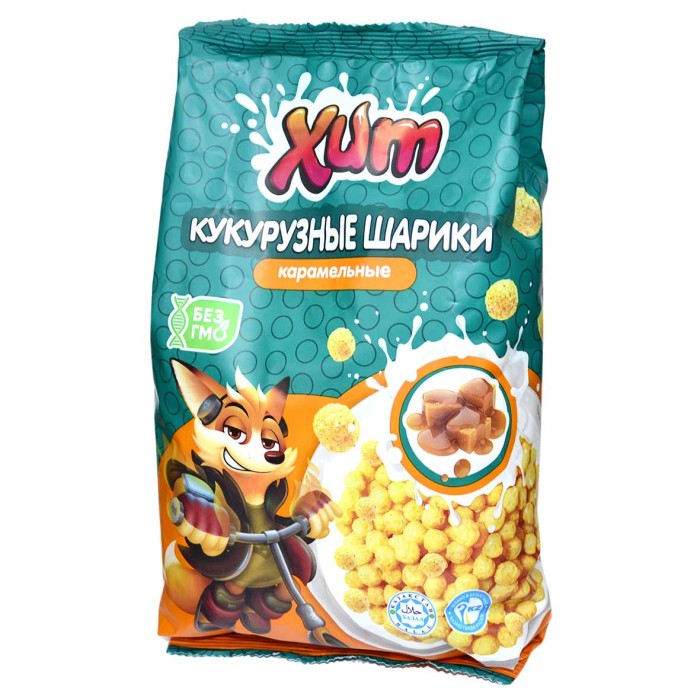Завтрак готовый Хит шарики карамельные 200гр м/у
