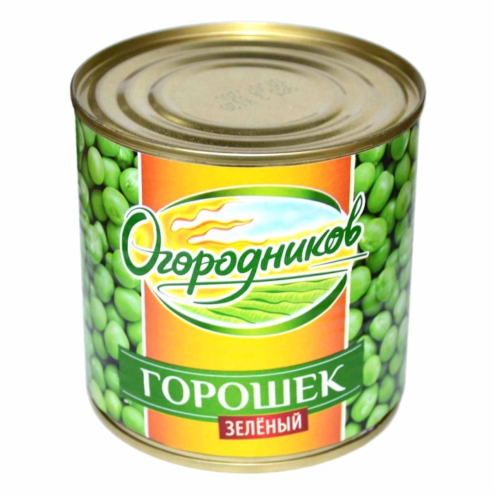 Горошек зеленый Огородников 425мл ж/б