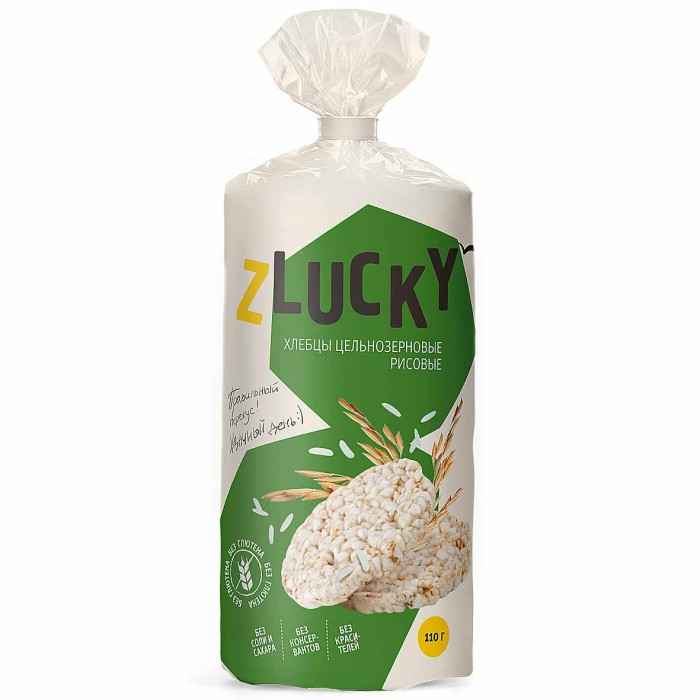 Хлебцы Zlucky цельнозерновые рисовые 90гр м/у