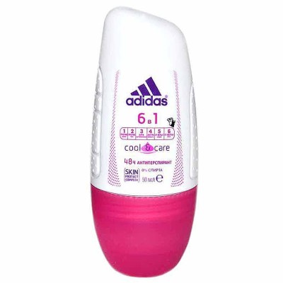 Дезодорант Adidas Cool&amp;Care 6в1 50мл пэт