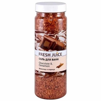 Соль для ванн Fresh Juice Шоколад и корица 700гр пэт