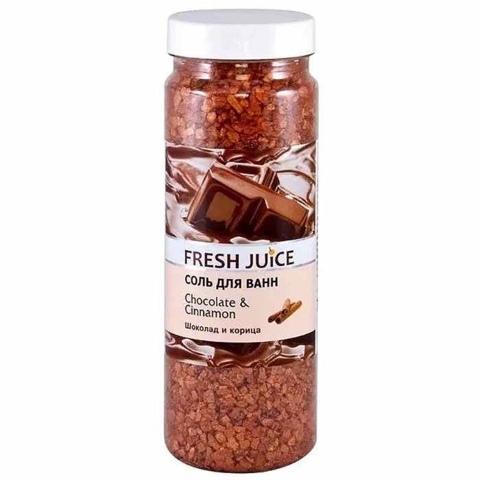 Соль для ванн Fresh Juice Шоколад и корица 700гр пэт