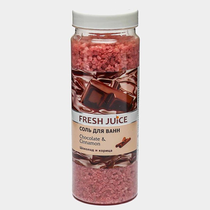 Соль для ванн Fresh Juice Шоколад и корица 700гр пэт