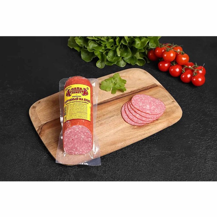 Колбаса в/к Папа Может Сервелат на буке 350гр в/у