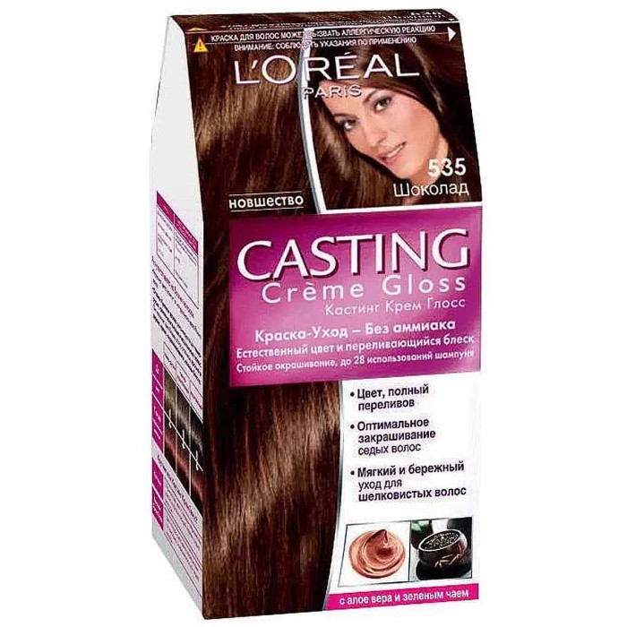 Краска для волос Loreal Casting creme gloss 535 Шоколад к/у