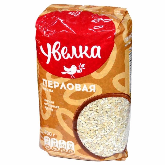Крупа перловая Увелка 800гр м/у