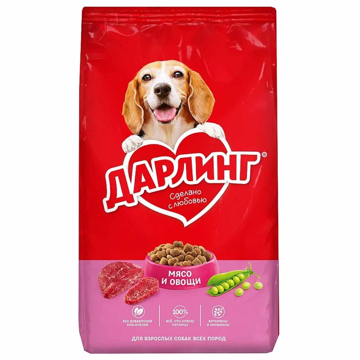 Корм для собак Darling Мясо и овощи 2кг м/у
