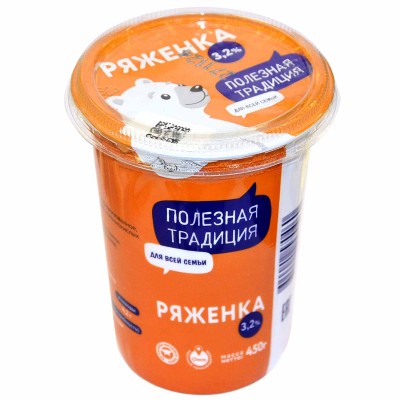 Ряженка Полезная традиция 3,2% 450гр пэт