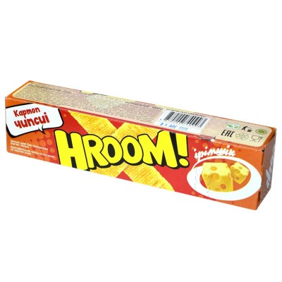 Чипсы Hroom! вкус сыра пластинки 40гр к/у