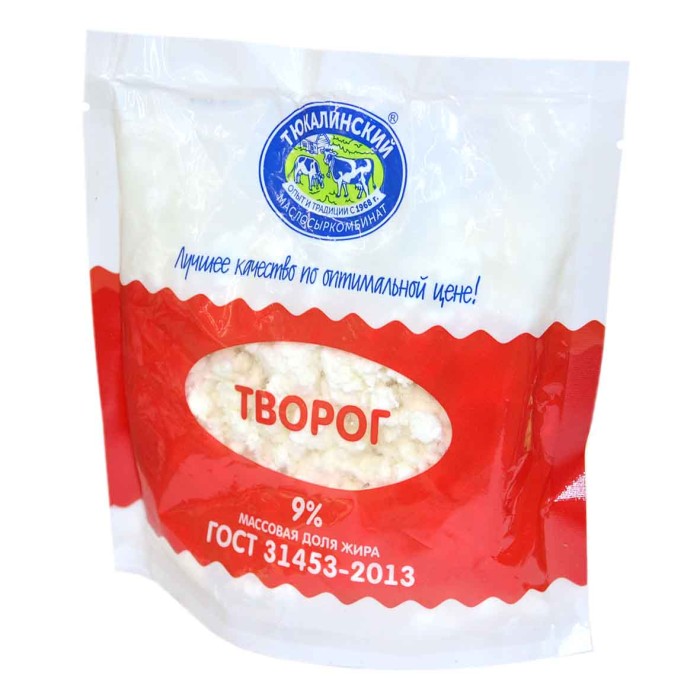 Творог Тюкалинский 9% 200гр м/у