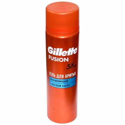 Гель для бритья Gillette Fusion Увлажнение 200мл ж/б
