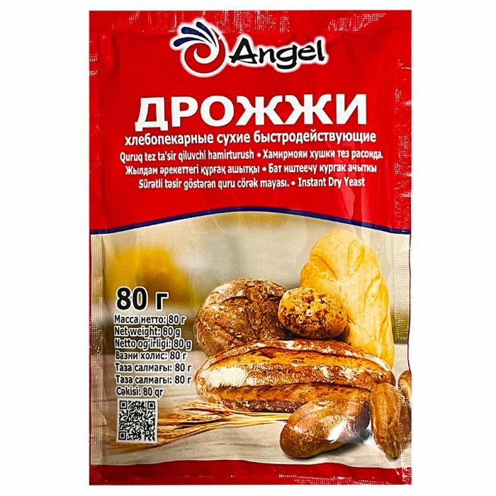 Дрожжи сухие Angel 80гр м/у
