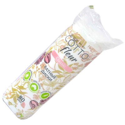 Диски ватные Cotto vivа/Cotto fleur classic 80шт м/у