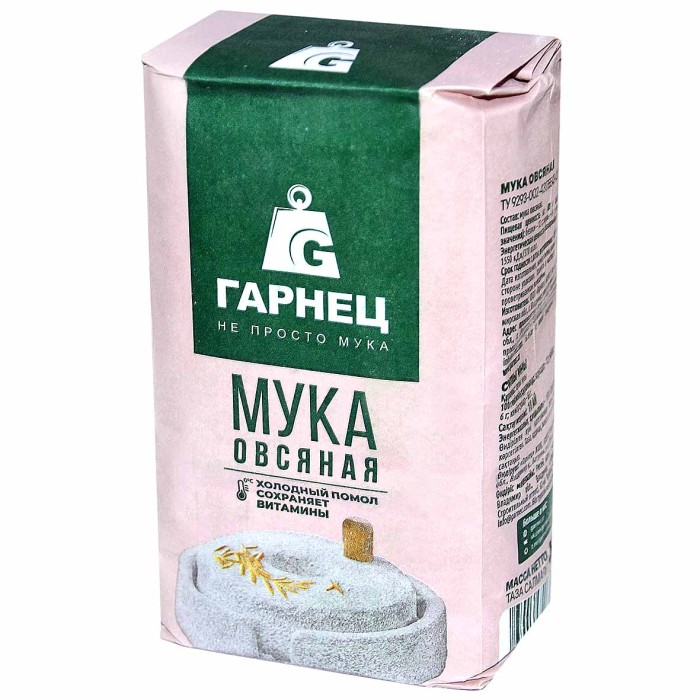Мука Гарнец Овсяная 0,4кг м/у