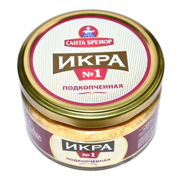 Икра Санта Бремор подкопченная 180гр ст/б