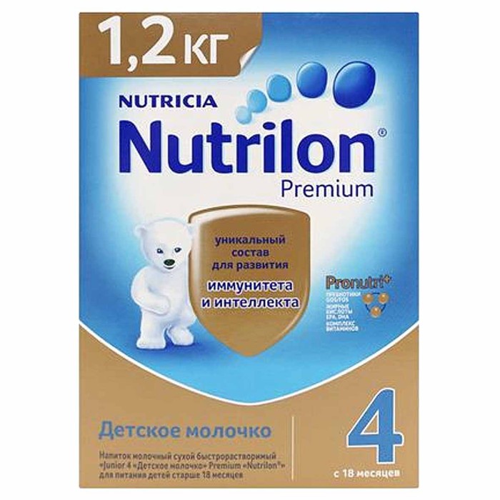 Молочко детское Nutrilon Junior 4 с 18мес 1200гр к/у