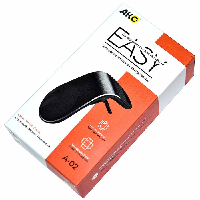 Автодержатель для телефона Акс Easy A-02 (АК)