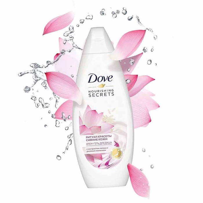 Гель для душа Dove Сияющий лотус 250мл пэт