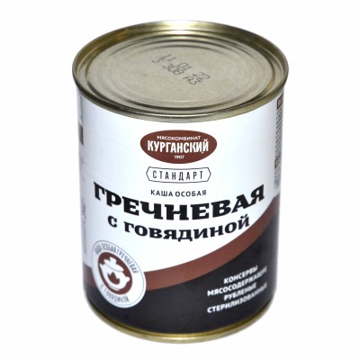 Каша гречневая Стандарт особая с говядиной 340гр ж/б