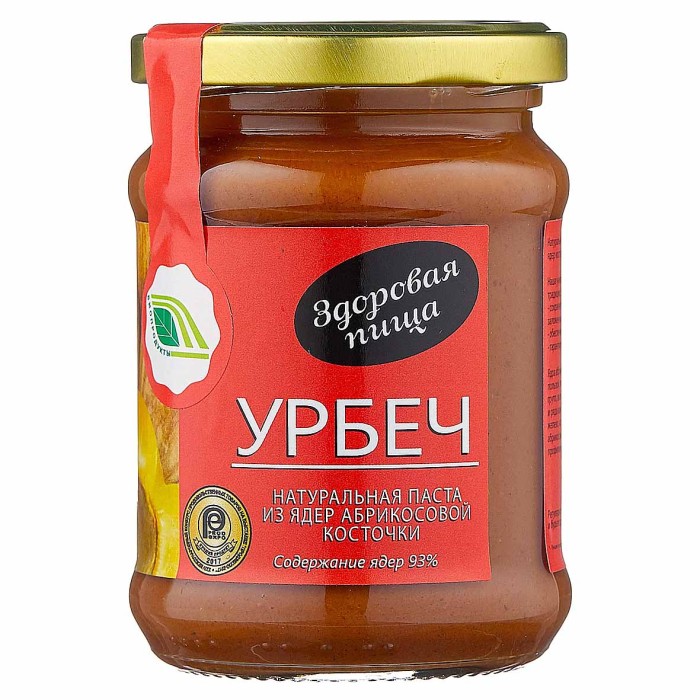 Паста Урбеч натуральная из ядер абрикосовой косточки 280гр ст/б